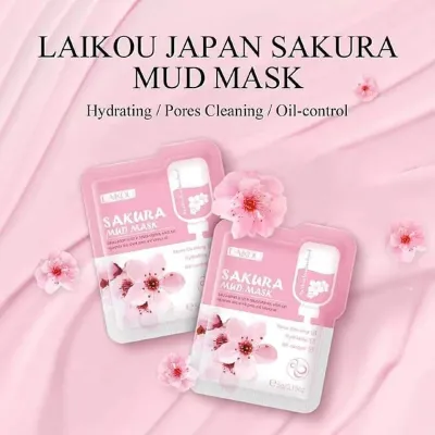 5 Pcs Laikou Japan Sakura Mud Mask